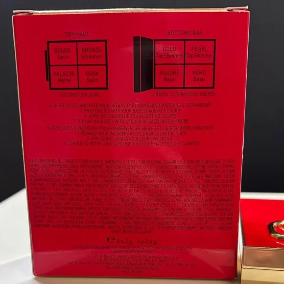 Valentino Red Color-Flip Multi-Look Eye Palette-WHEN IN ROMA - Picture 6 of 7